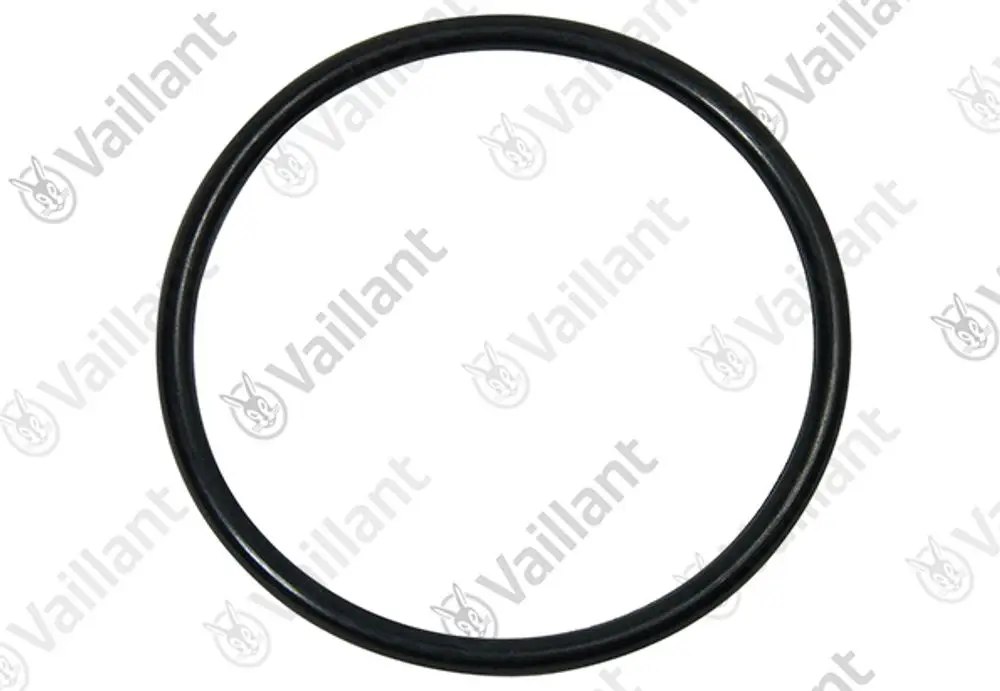 Schwarzer O-Ring von Vaillant, rund und elastisch, für Dichtungsanwendungen in Heizungs- oder Sanitärsystemen geeignet.